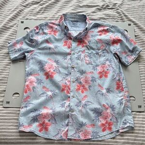NWOT Izod Hawaiian Cotton Button Down Shirt